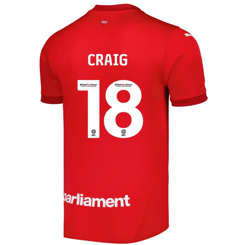 Danxen Mujer Camiseta Matthew Craig #18 Rojo 1ª Equipación 2024/25 La Camisa México