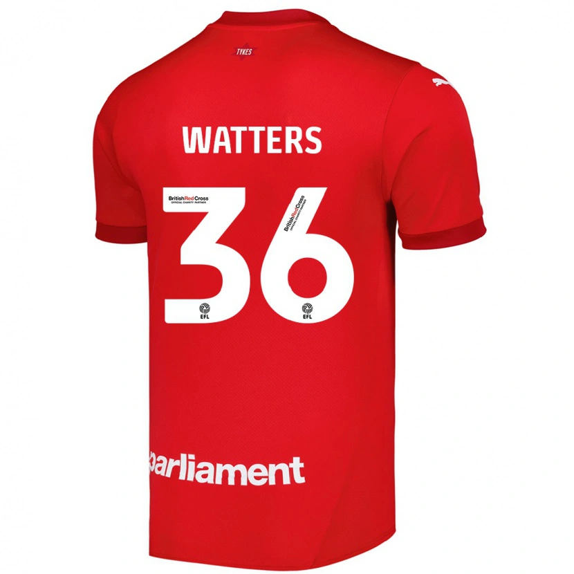 Danxen Mujer Camiseta Max Watters #36 Rojo 1ª Equipación 2024/25 La Camisa México