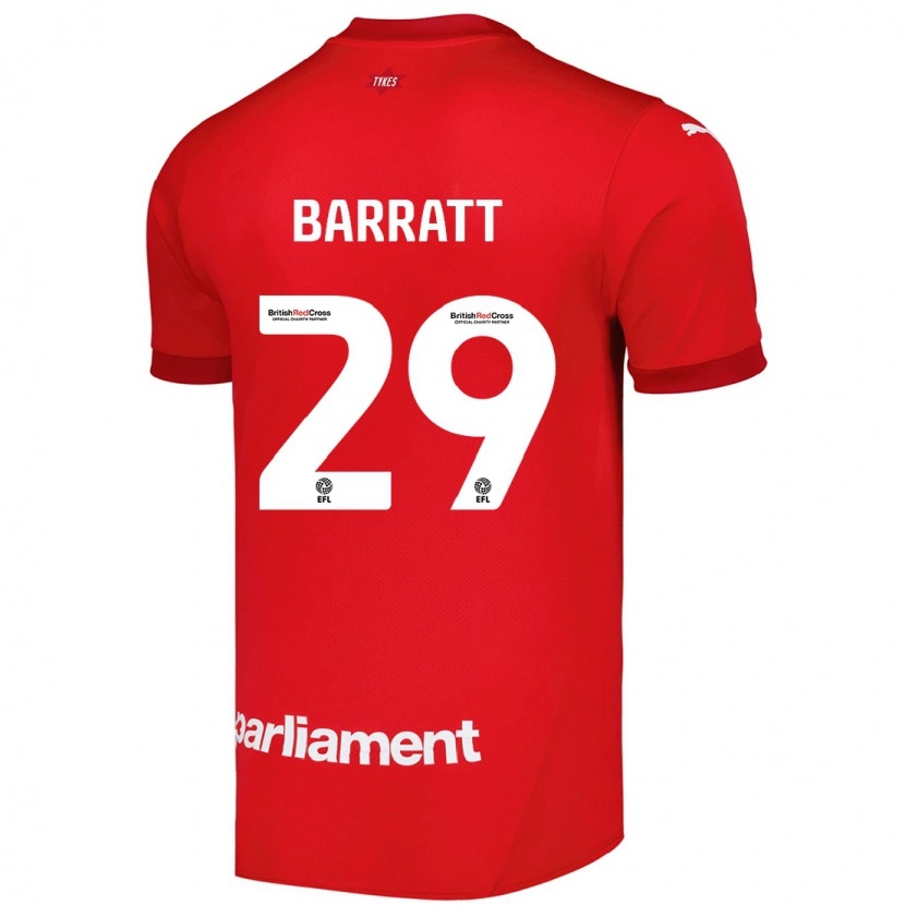 Danxen Mujer Camiseta Connor Barratt #29 Rojo 1ª Equipación 2024/25 La Camisa México