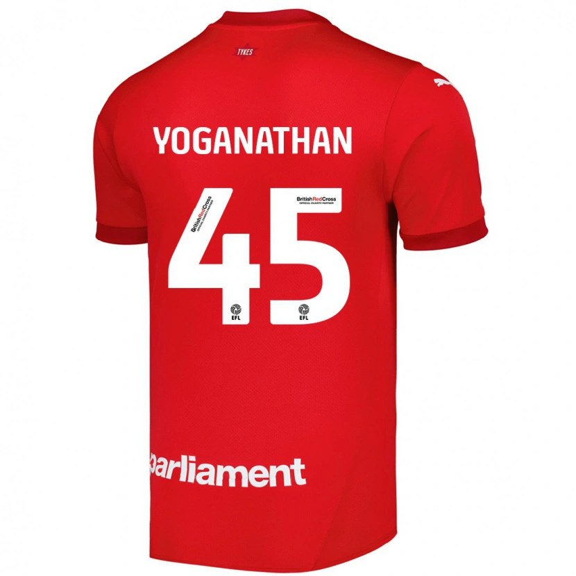 Danxen Mujer Camiseta Vimal Yoganathan #45 Rojo 1ª Equipación 2024/25 La Camisa México
