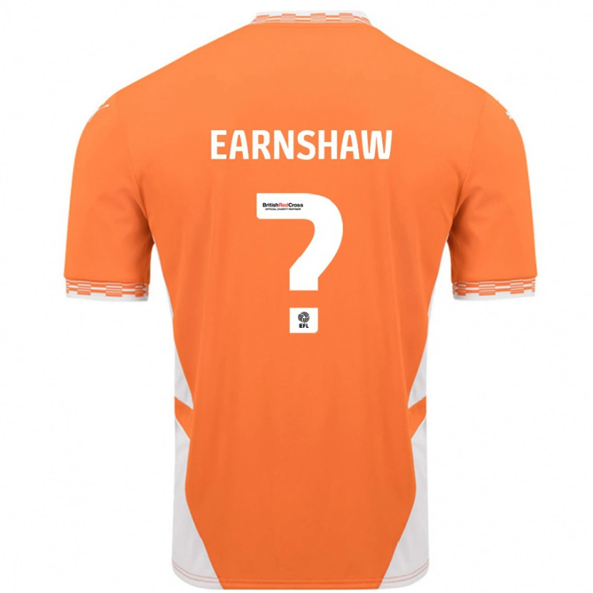 Danxen Mujer Camiseta Alice Earnshaw #0 Naranja Blanco 1ª Equipación 2024/25 La Camisa México