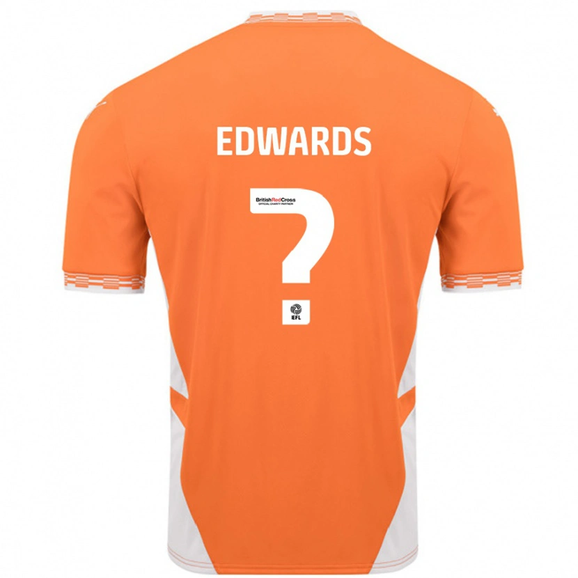 Danxen Mujer Camiseta Bethany Edwards #0 Naranja Blanco 1ª Equipación 2024/25 La Camisa México