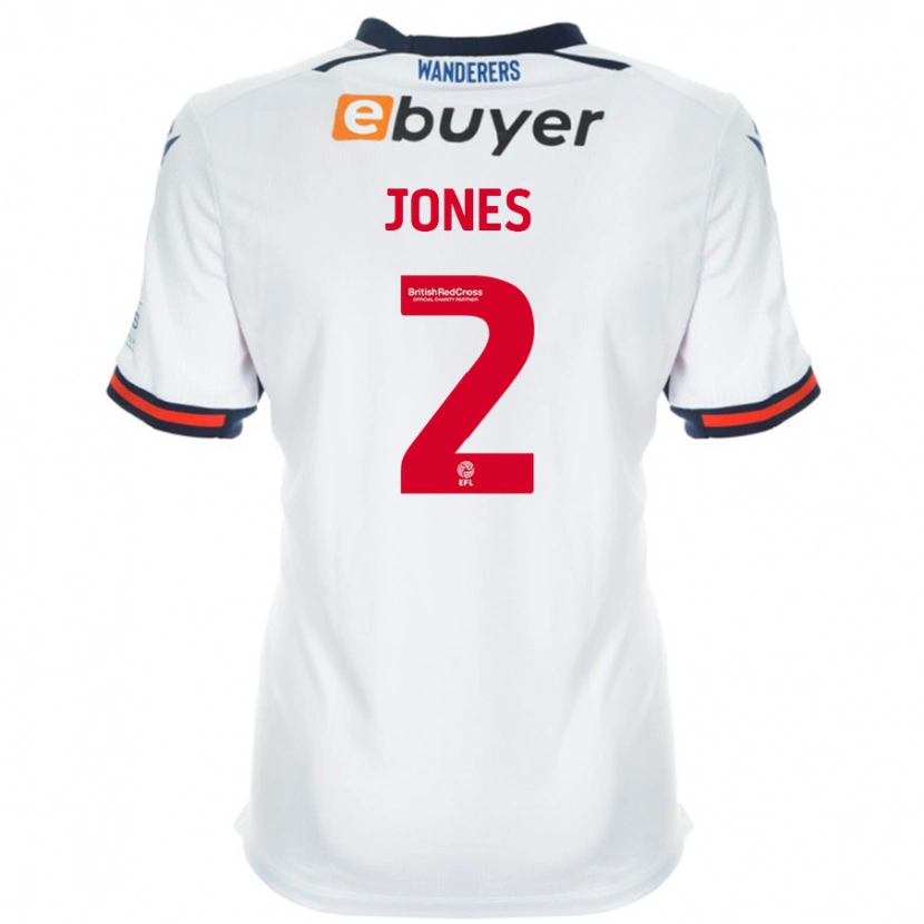 Danxen Mujer Camiseta Gethin Jones #2 Blanco 1ª Equipación 2024/25 La Camisa México
