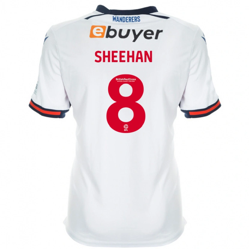 Danxen Mujer Camiseta Josh Sheehan #8 Blanco 1ª Equipación 2024/25 La Camisa México