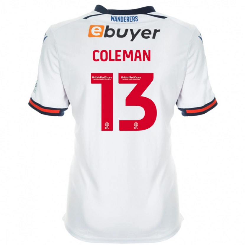 Danxen Mujer Camiseta Joel Coleman #13 Blanco 1ª Equipación 2024/25 La Camisa México