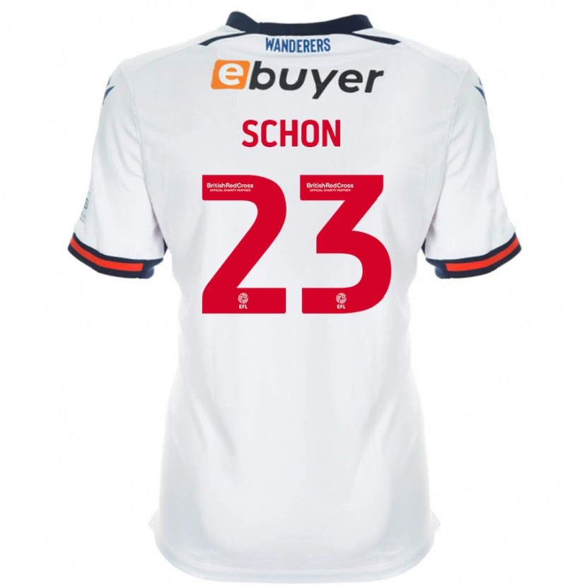 Danxen Mujer Camiseta Szabolcs Schön #23 Blanco 1ª Equipación 2024/25 La Camisa México