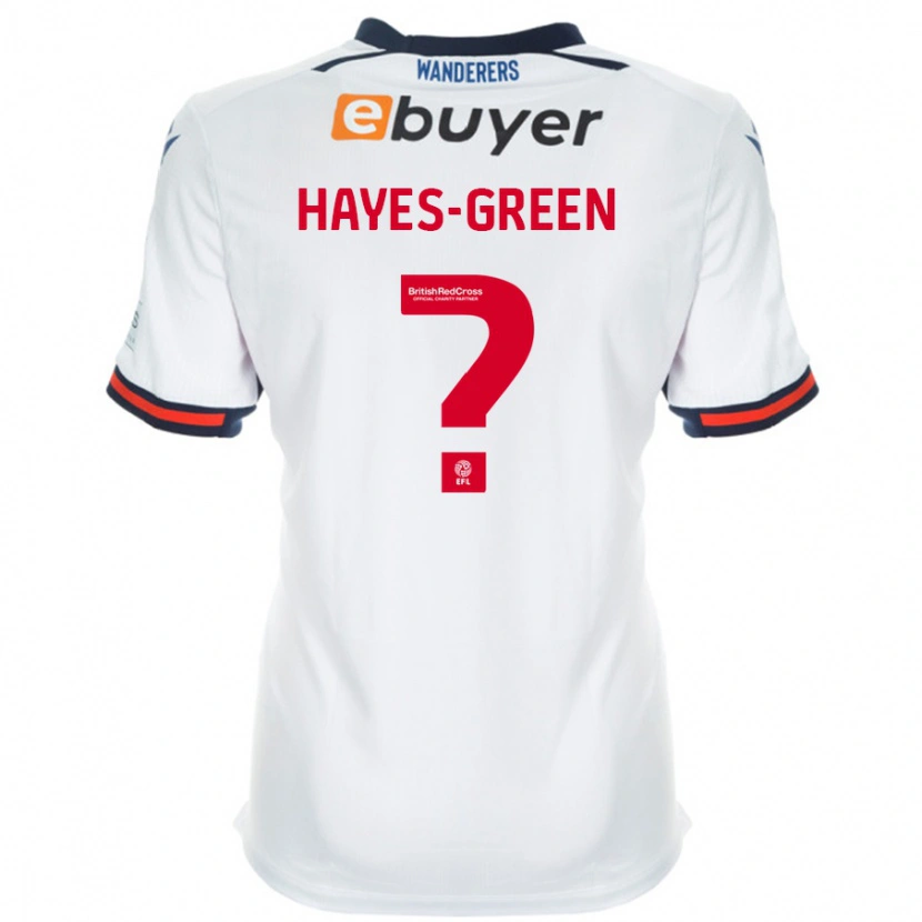 Danxen Mujer Camiseta Charlie Hayes-Green #0 Blanco 1ª Equipación 2024/25 La Camisa México