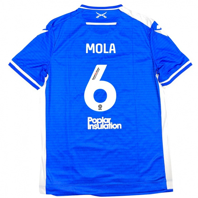 Danxen Mujer Camiseta Clinton Mola #6 Azul Blanco 1ª Equipación 2024/25 La Camisa México