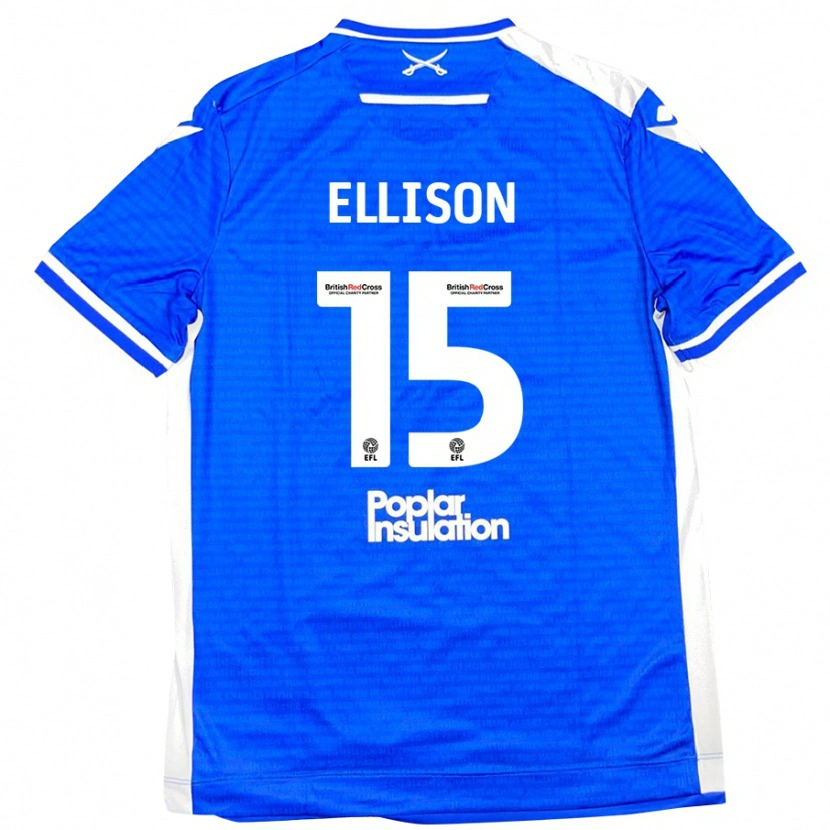 Danxen Mujer Camiseta Dan Ellison #15 Azul Blanco 1ª Equipación 2024/25 La Camisa México