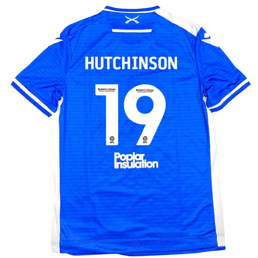 Danxen Mujer Camiseta Isaac Hutchinson #19 Azul Blanco 1ª Equipación 2024/25 La Camisa México