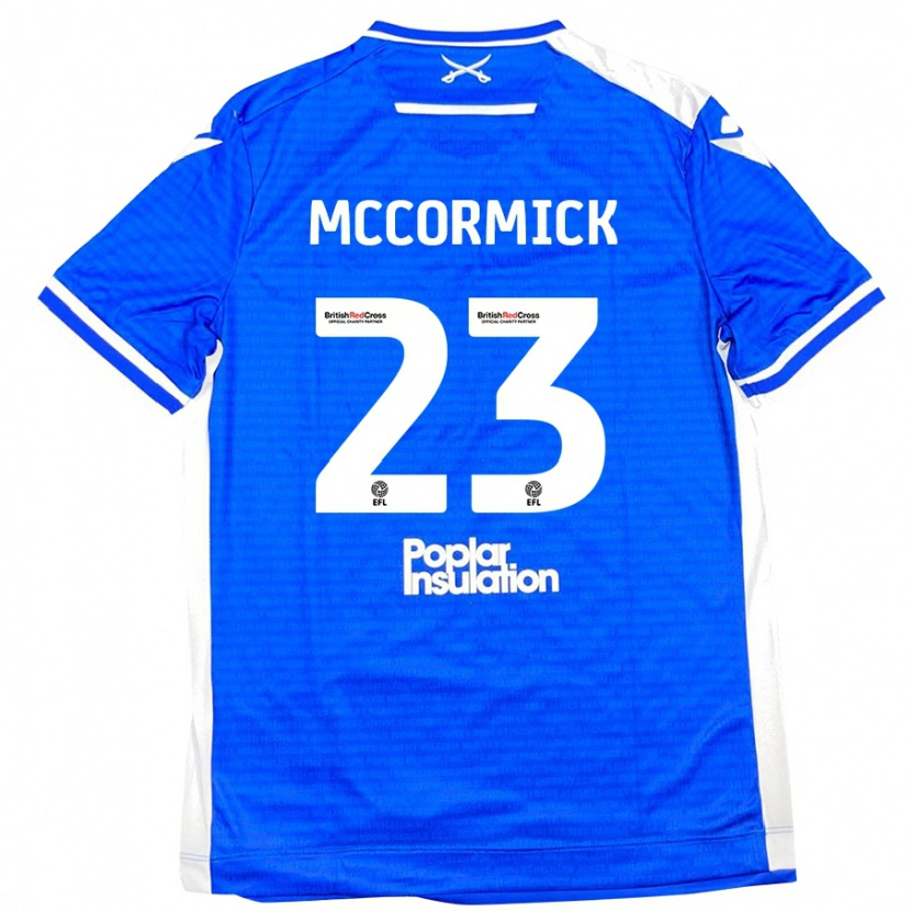 Danxen Mujer Camiseta Luke Mccormick #23 Azul Blanco 1ª Equipación 2024/25 La Camisa México