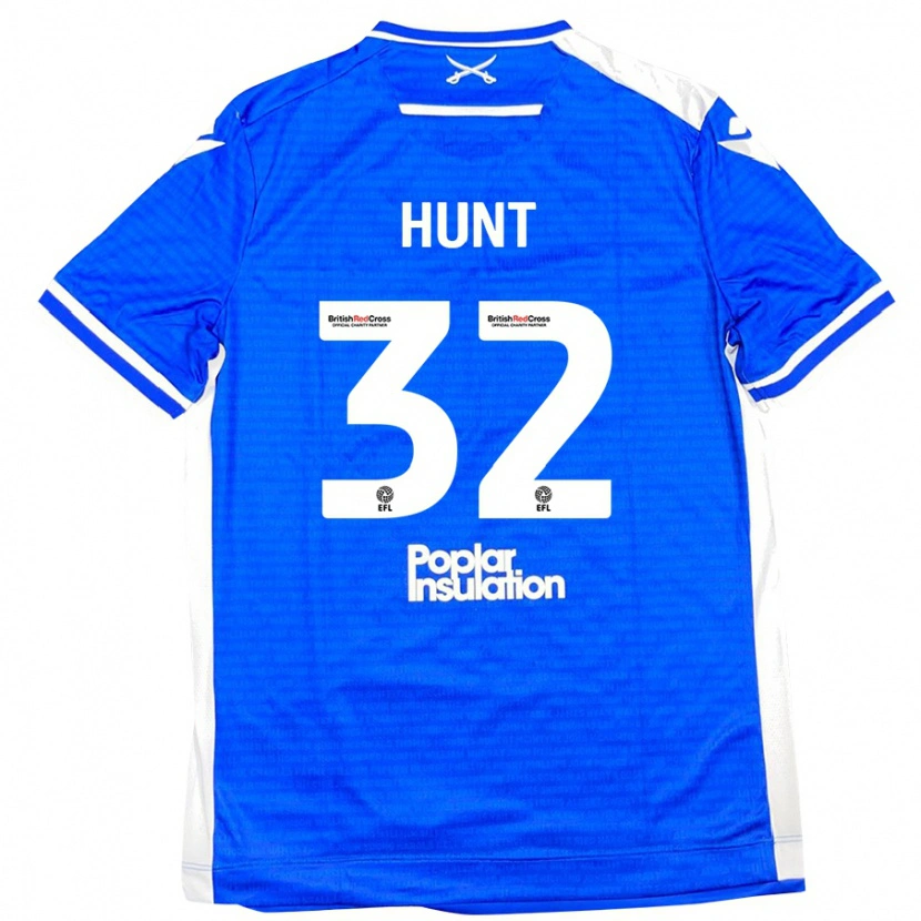 Danxen Mujer Camiseta Jack Hunt #32 Azul Blanco 1ª Equipación 2024/25 La Camisa México