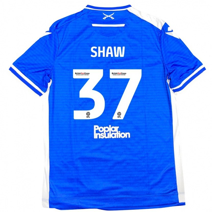 Danxen Mujer Camiseta Kofi Shaw #37 Azul Blanco 1ª Equipación 2024/25 La Camisa México