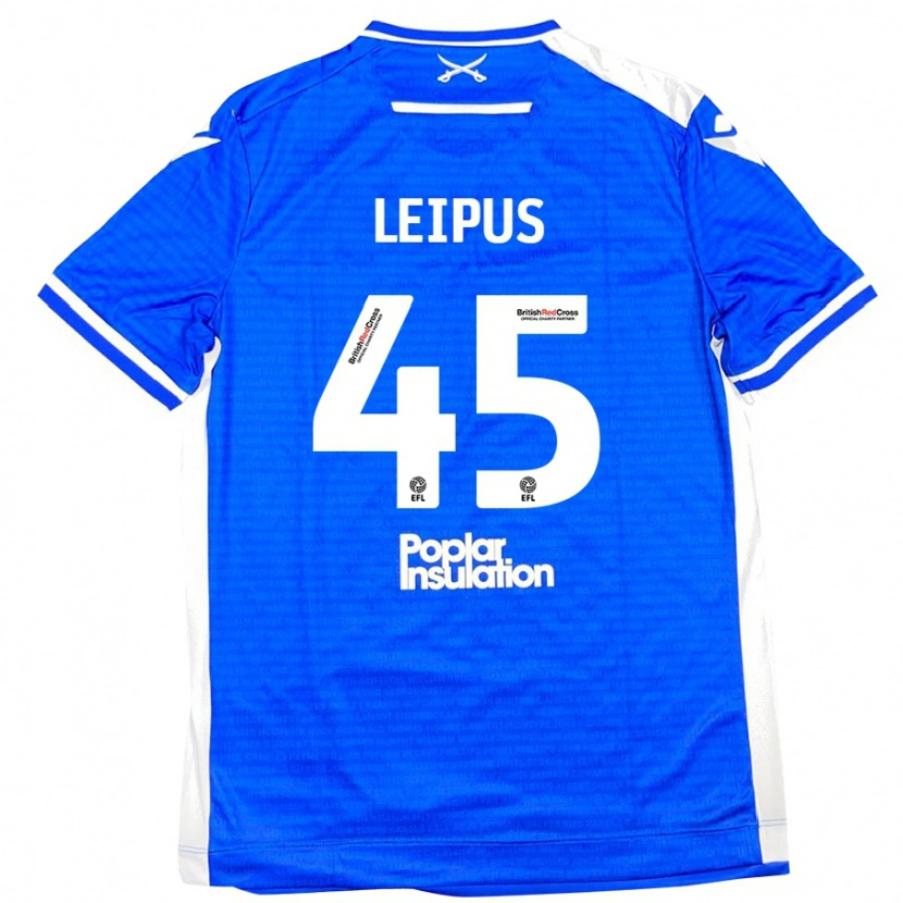 Danxen Mujer Camiseta Brooklyn Leipus #45 Azul Blanco 1ª Equipación 2024/25 La Camisa México