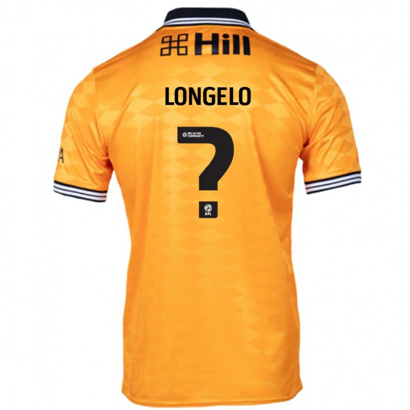 Danxen Mujer Camiseta Emmanuel Longelo #0 Naranja 1ª Equipación 2024/25 La Camisa México
