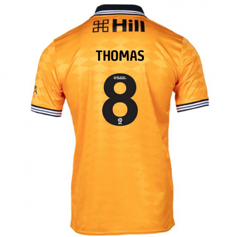 Danxen Mujer Camiseta George Thomas #8 Naranja 1ª Equipación 2024/25 La Camisa México