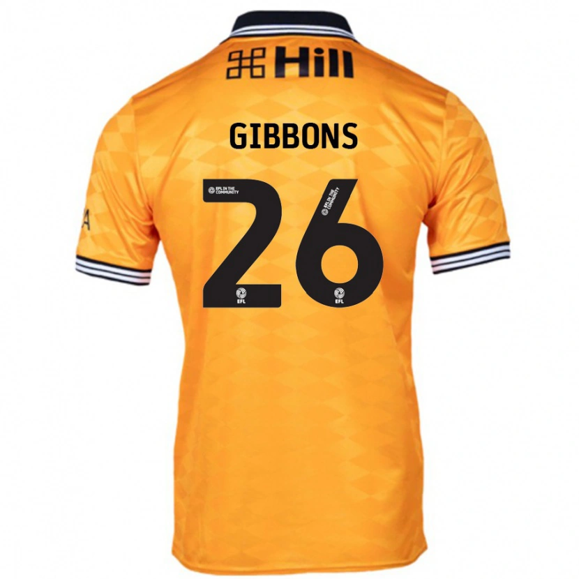 Danxen Mujer Camiseta James Gibbons #26 Naranja 1ª Equipación 2024/25 La Camisa México