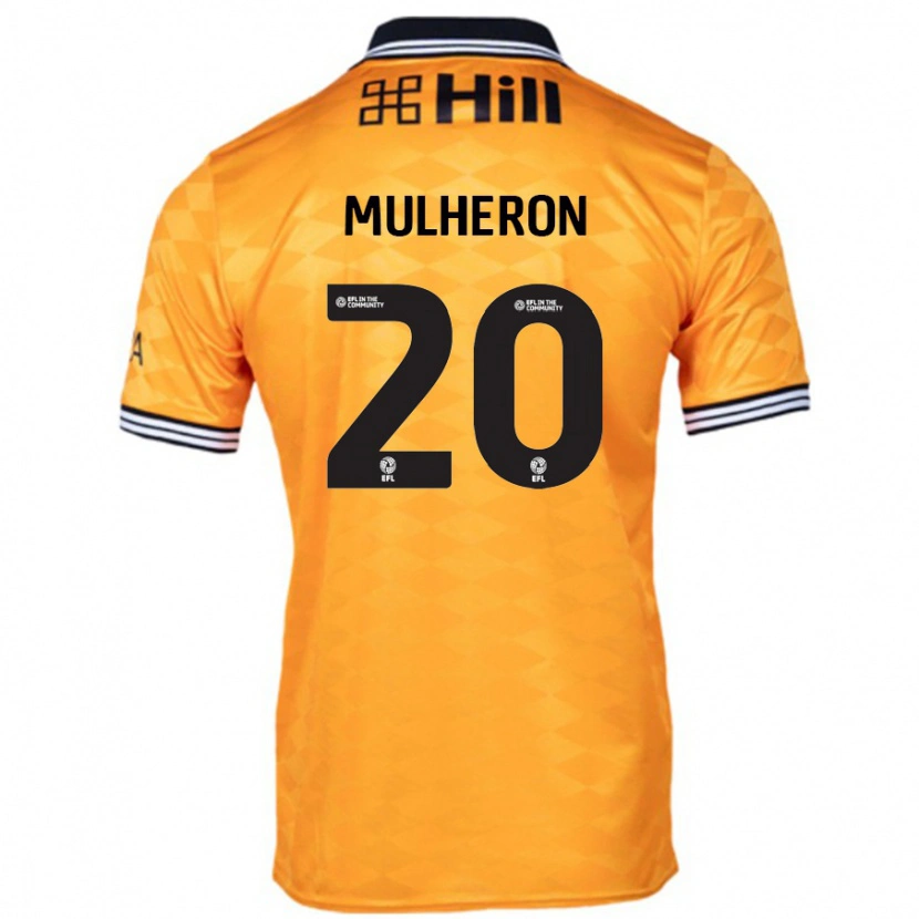 Danxen Mujer Camiseta Bronwyn Mulheron #20 Naranja 1ª Equipación 2024/25 La Camisa México