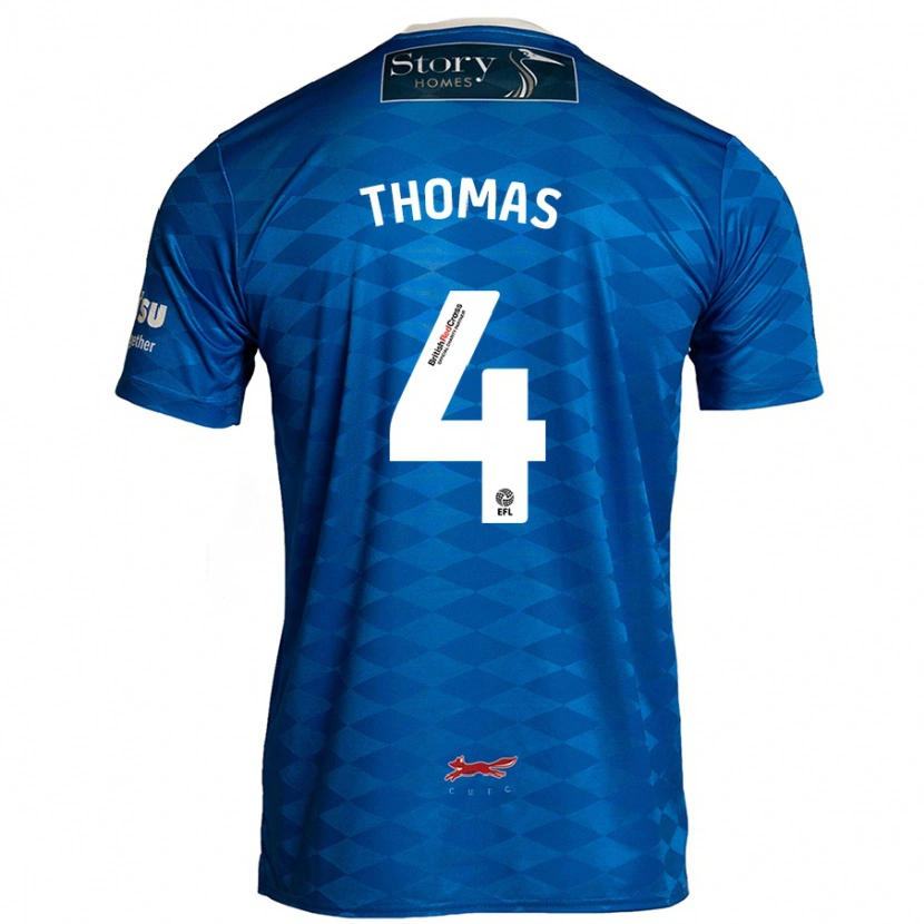 Danxen Mujer Camiseta Terell Thomas #4 Azul 1ª Equipación 2024/25 La Camisa México