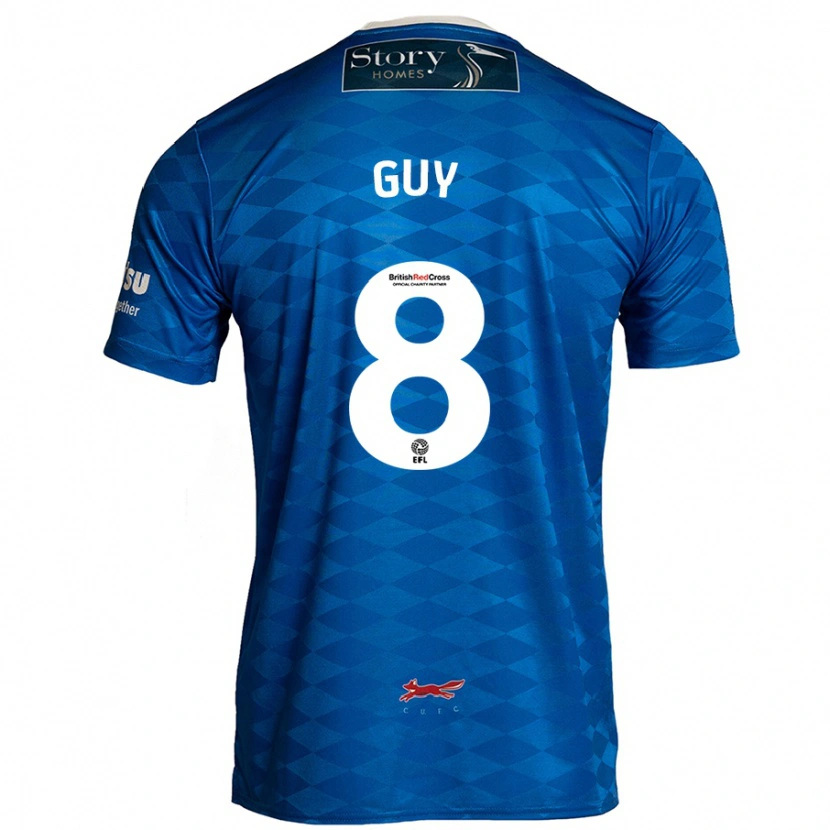Danxen Mujer Camiseta Callum Guy #8 Azul 1ª Equipación 2024/25 La Camisa México