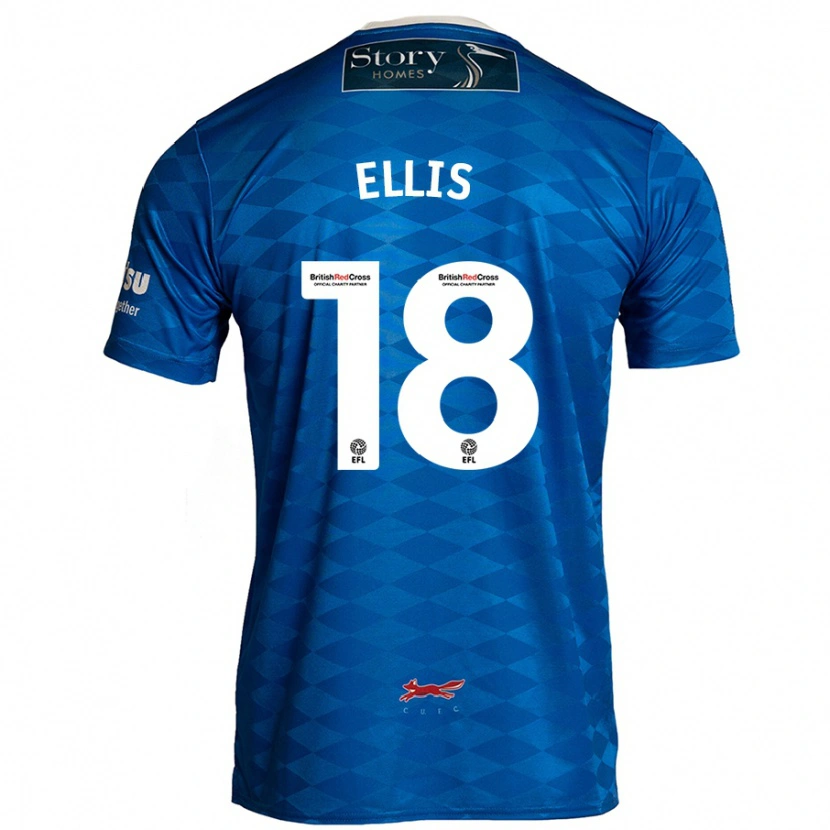 Danxen Mujer Camiseta Jack Ellis #18 Azul 1ª Equipación 2024/25 La Camisa México