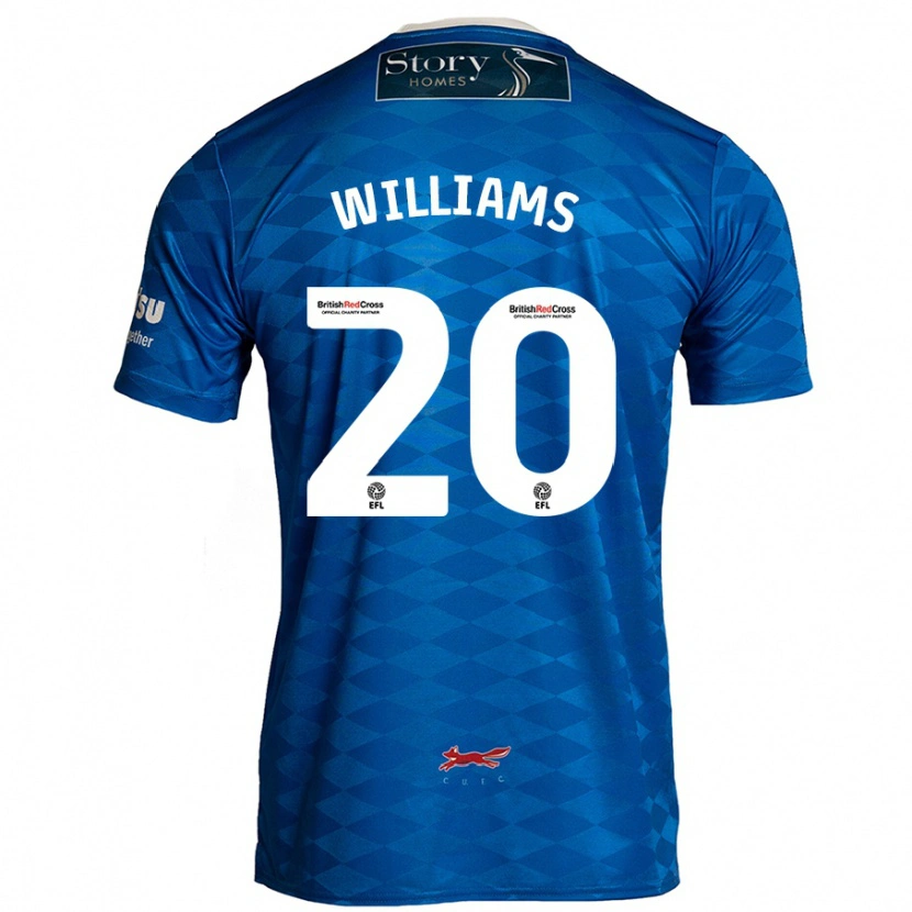 Danxen Mujer Camiseta Ben Williams #20 Azul 1ª Equipación 2024/25 La Camisa México