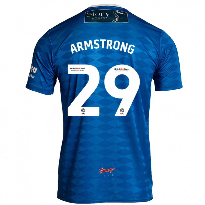 Danxen Mujer Camiseta Luke Armstrong #29 Azul 1ª Equipación 2024/25 La Camisa México