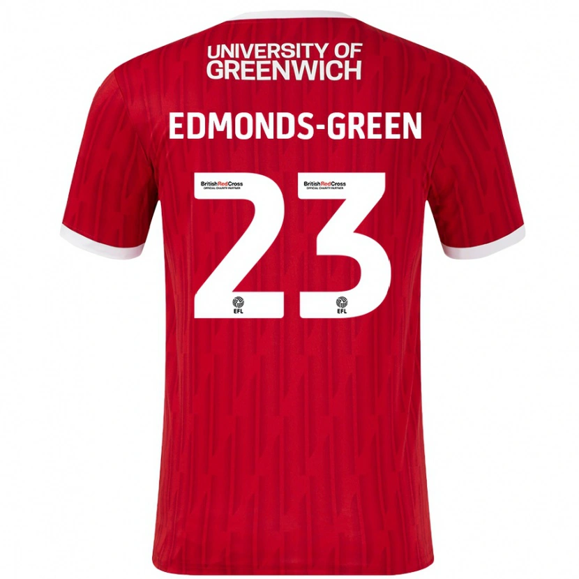 Danxen Mujer Camiseta Rarmani Edmonds-Green #23 Rojo Blanco 1ª Equipación 2024/25 La Camisa México