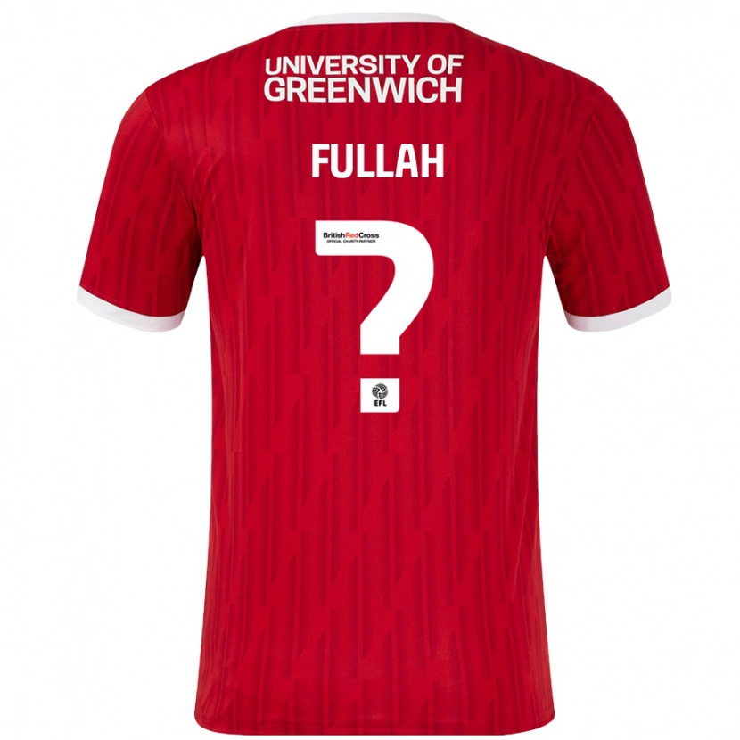 Danxen Mujer Camiseta Ibrahim Fullah #0 Rojo Blanco 1ª Equipación 2024/25 La Camisa México