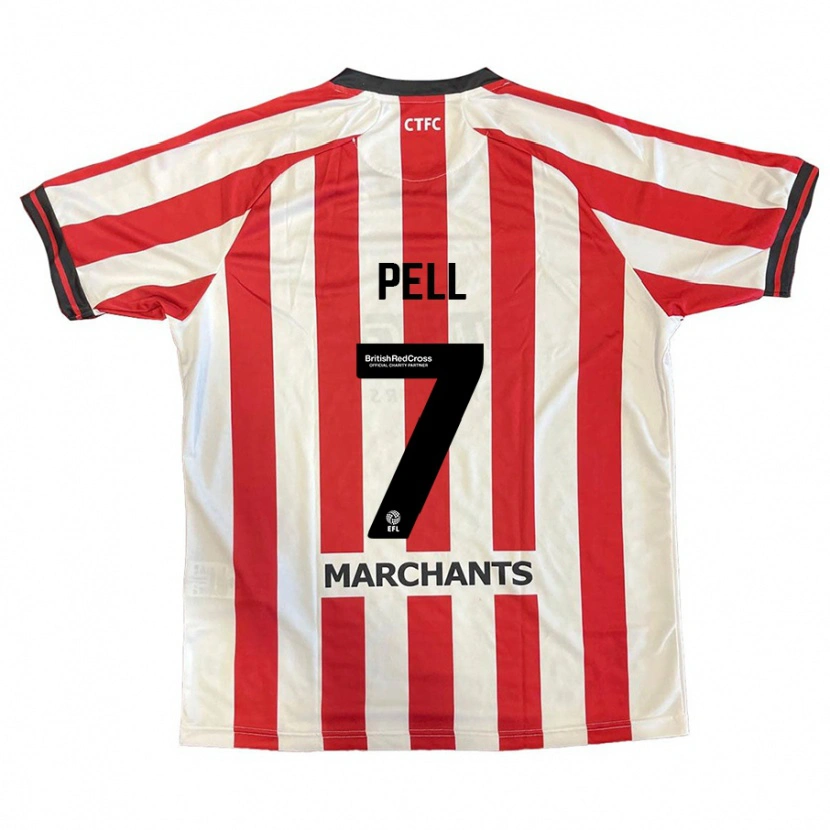 Danxen Mujer Camiseta Harry Pell #7 Rojo Blanco 1ª Equipación 2024/25 La Camisa México