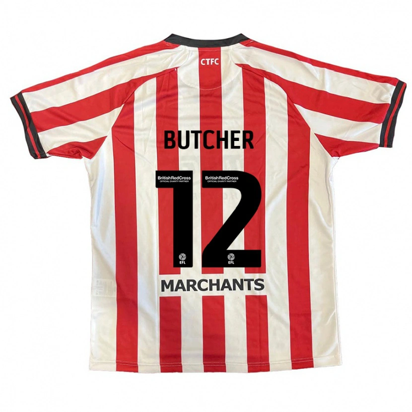 Danxen Mujer Camiseta Henna Butcher #12 Rojo Blanco 1ª Equipación 2024/25 La Camisa México