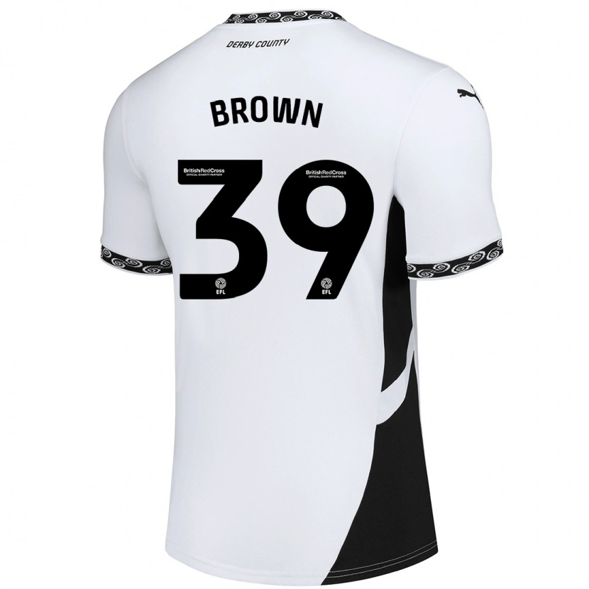 Danxen Mujer Camiseta Dajaune Brown #39 Blanco Negro 1ª Equipación 2024/25 La Camisa México