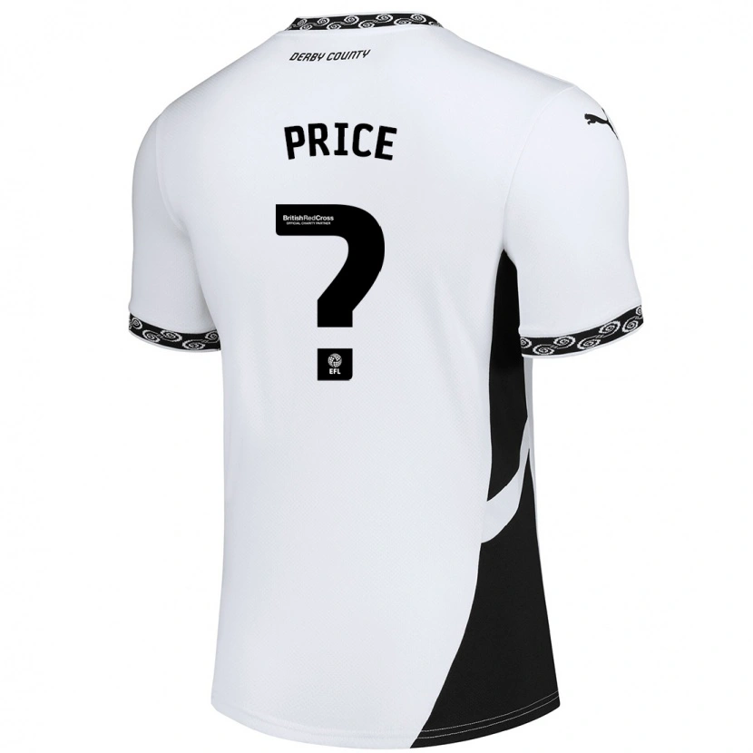 Danxen Mujer Camiseta Harley Price #0 Blanco Negro 1ª Equipación 2024/25 La Camisa México