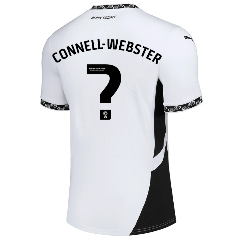 Danxen Mujer Camiseta Braidy Connell-Webster #0 Blanco Negro 1ª Equipación 2024/25 La Camisa México