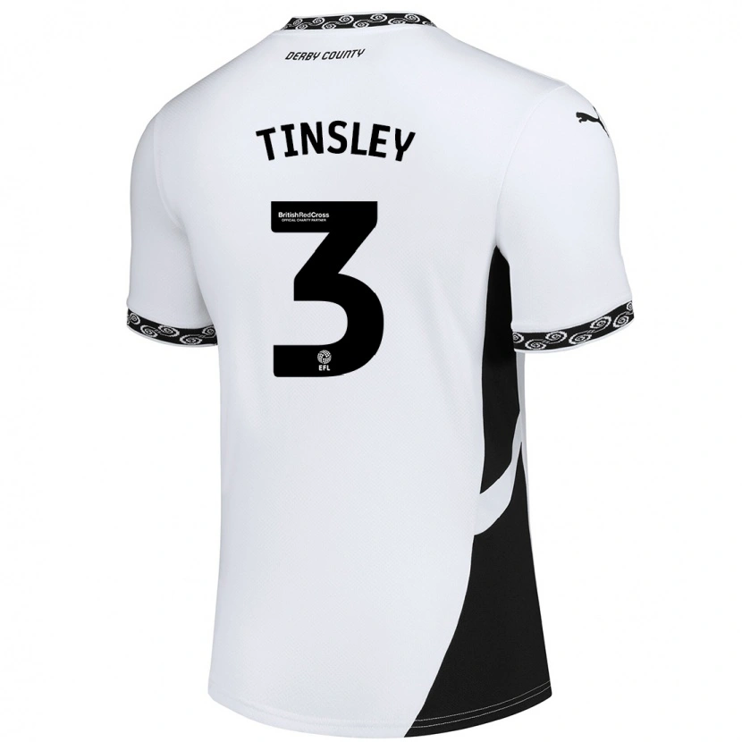 Danxen Mujer Camiseta Megan Tinsley #3 Blanco Negro 1ª Equipación 2024/25 La Camisa México
