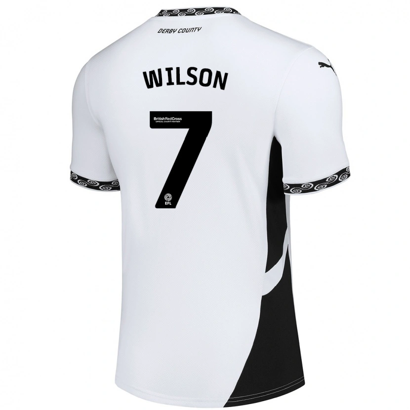Danxen Mujer Camiseta Emelia Wilson #7 Blanco Negro 1ª Equipación 2024/25 La Camisa México