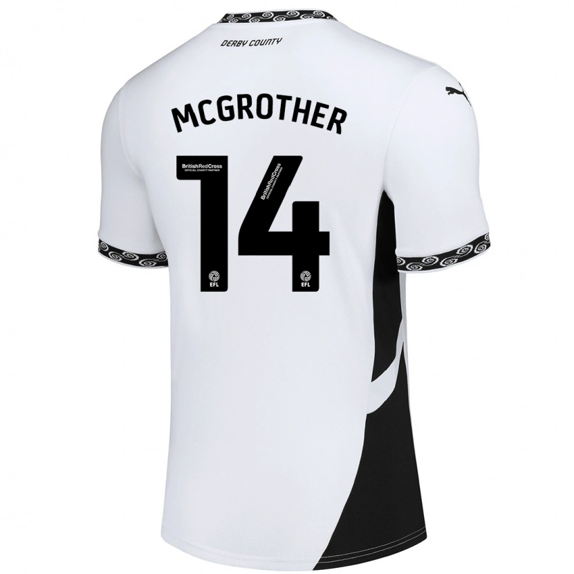 Danxen Mujer Camiseta Becky Mcgrother #14 Blanco Negro 1ª Equipación 2024/25 La Camisa México
