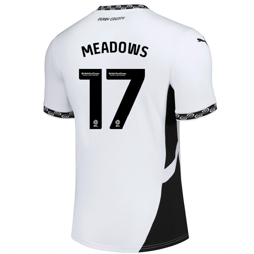 Danxen Mujer Camiseta Helena Meadows #17 Blanco Negro 1ª Equipación 2024/25 La Camisa México