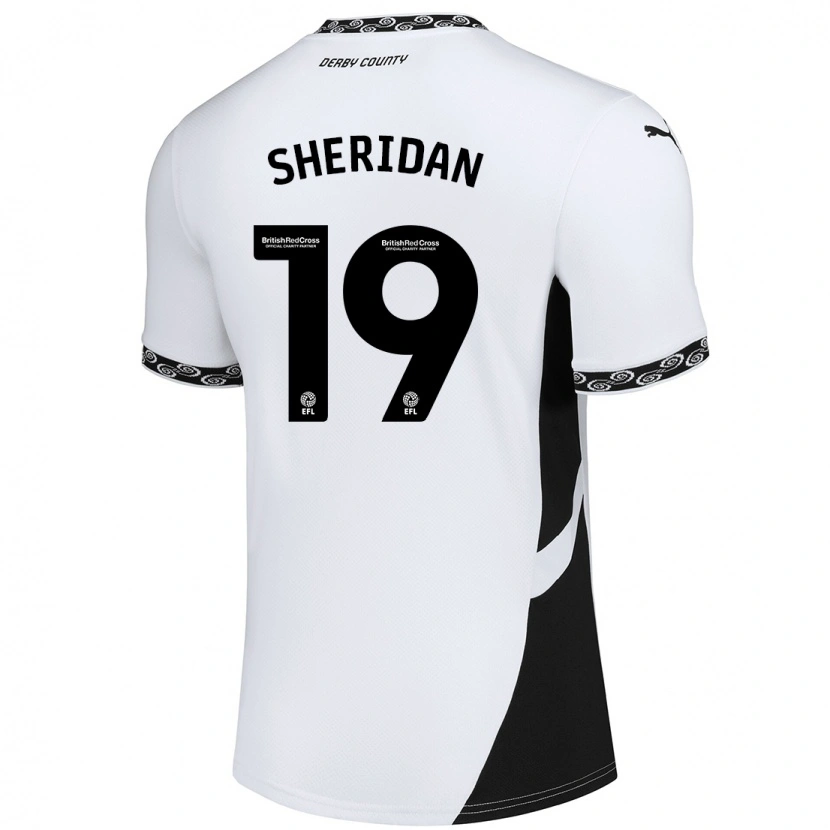 Danxen Mujer Camiseta Isabel Sheridan #19 Blanco Negro 1ª Equipación 2024/25 La Camisa México