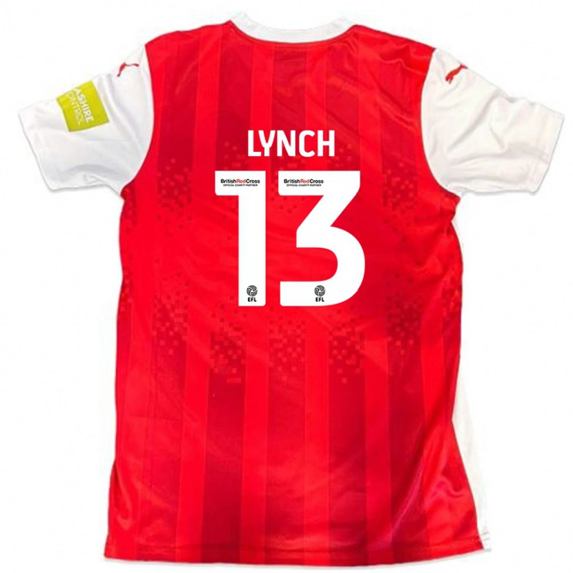 Danxen Mujer Camiseta Jay Lynch #13 Rojo Blanco 1ª Equipación 2024/25 La Camisa México