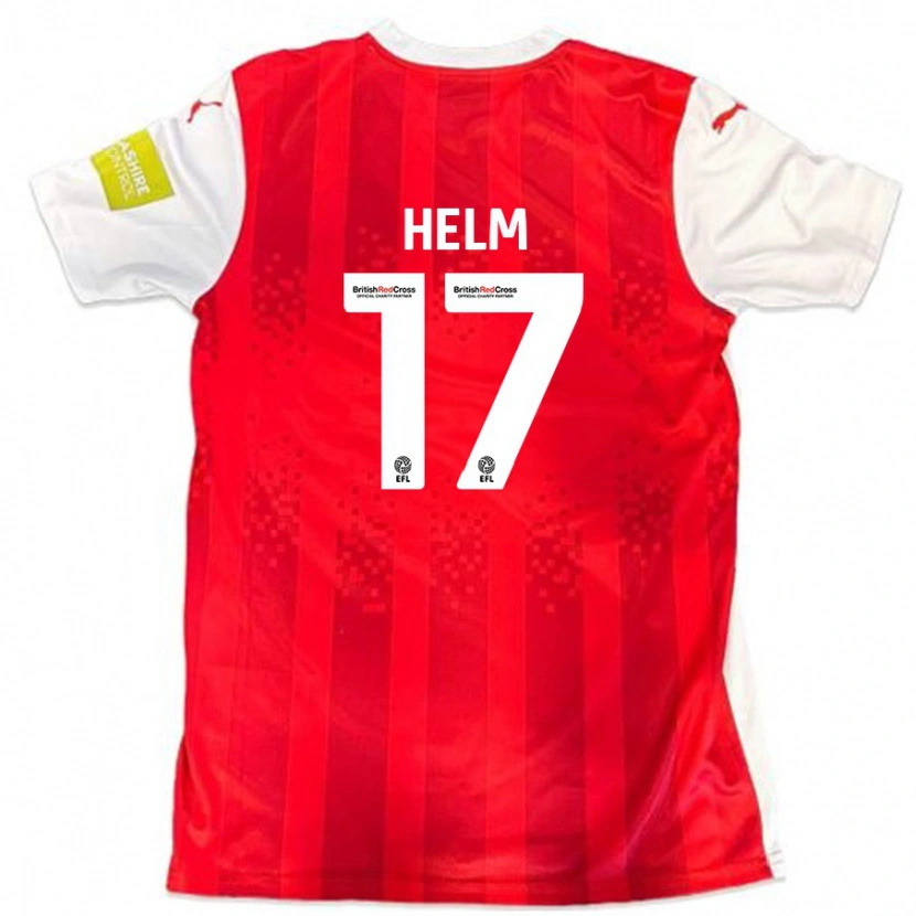 Danxen Mujer Camiseta Mark Helm #17 Rojo Blanco 1ª Equipación 2024/25 La Camisa México