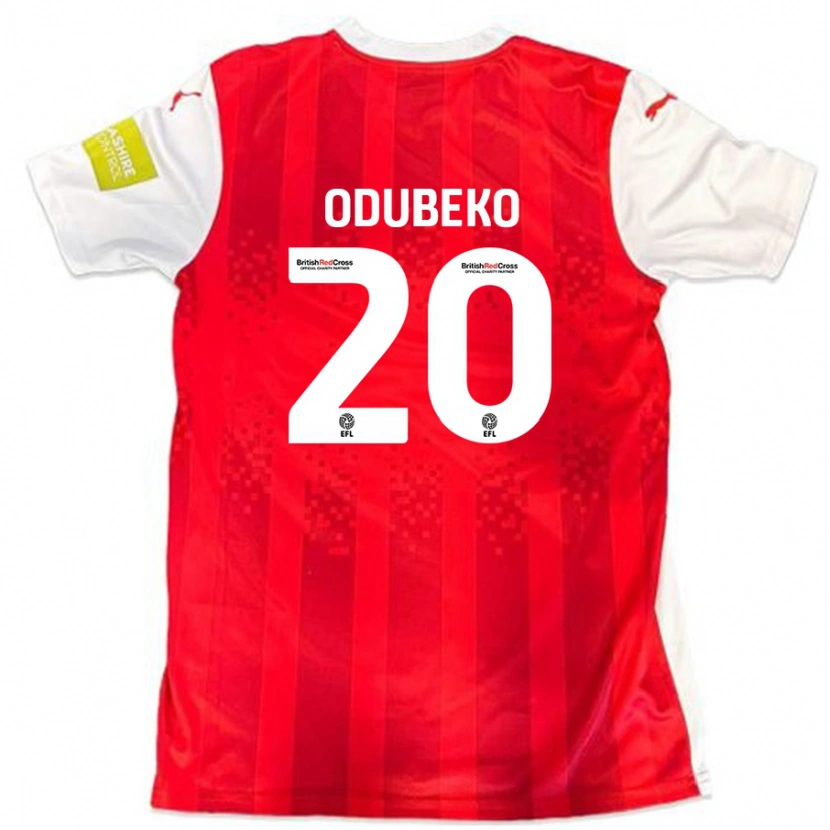 Danxen Mujer Camiseta Mipo Odubeko #20 Rojo Blanco 1ª Equipación 2024/25 La Camisa México