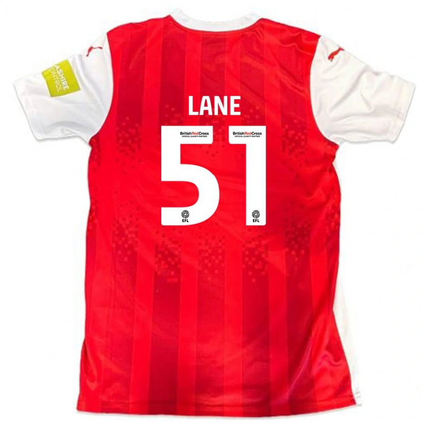 Danxen Mujer Camiseta Mikey Lane #51 Rojo Blanco 1ª Equipación 2024/25 La Camisa México
