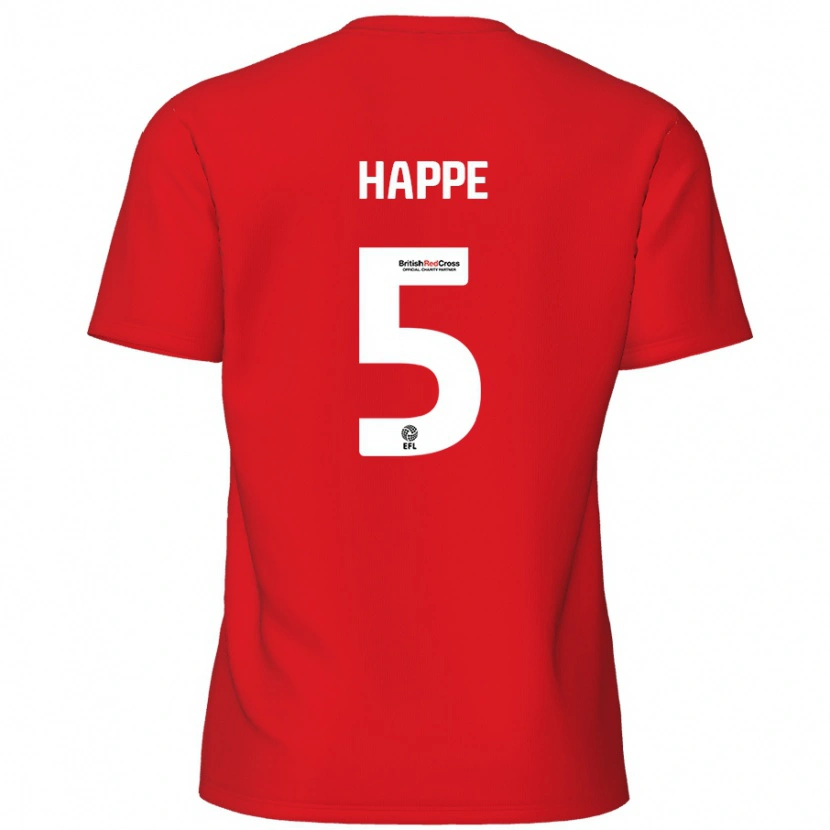 Danxen Mujer Camiseta Dan Happe #5 Rojo 1ª Equipación 2024/25 La Camisa México