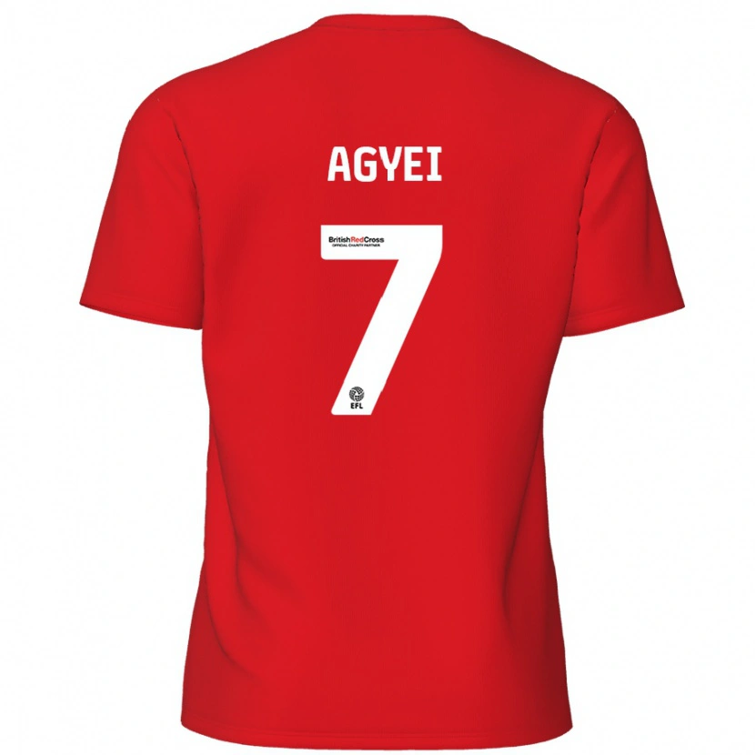 Danxen Mujer Camiseta Dan Agyei #7 Rojo 1ª Equipación 2024/25 La Camisa México