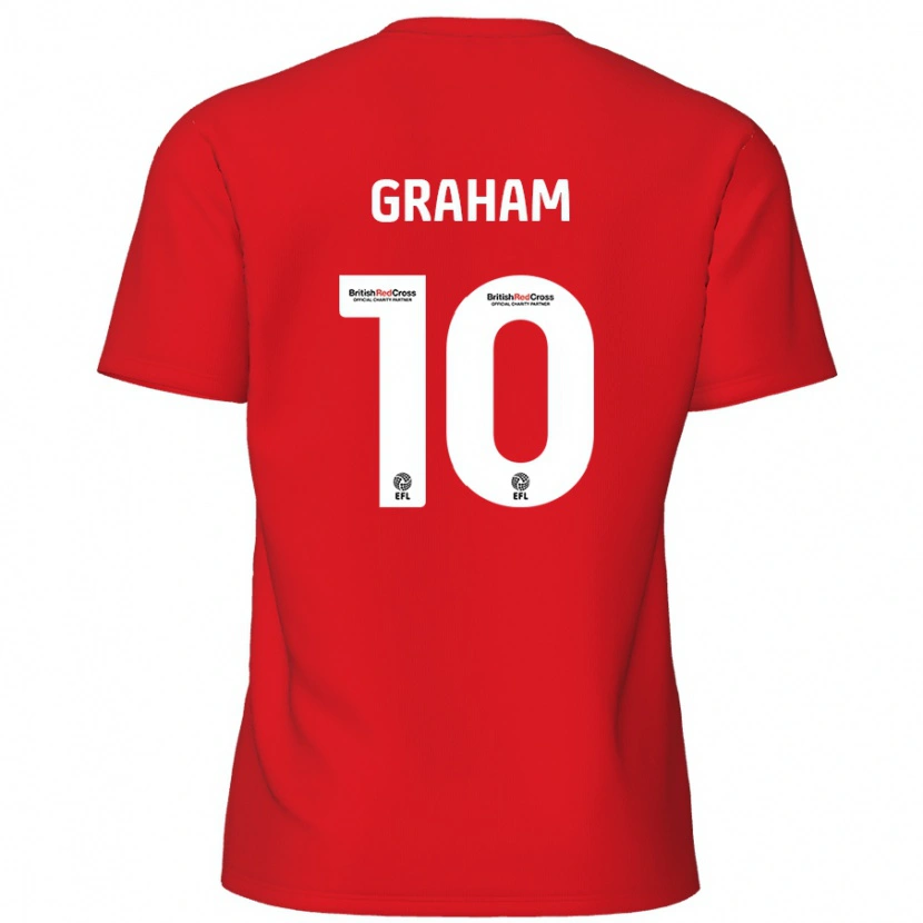 Danxen Mujer Camiseta Jordan Graham #10 Rojo 1ª Equipación 2024/25 La Camisa México