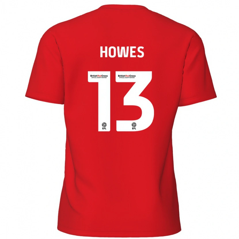 Danxen Mujer Camiseta Sam Howes #13 Rojo 1ª Equipación 2024/25 La Camisa México