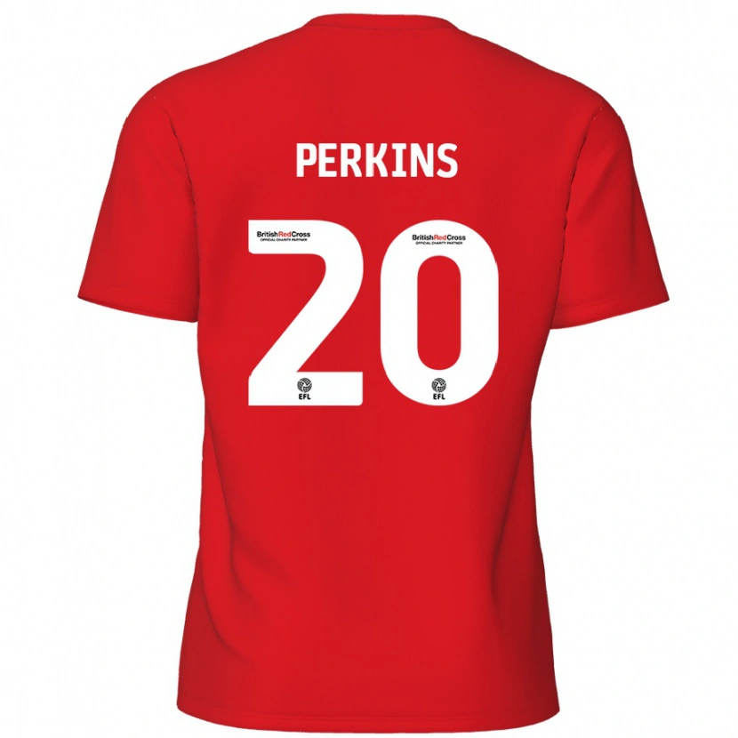 Danxen Mujer Camiseta Sonny Perkins #20 Rojo 1ª Equipación 2024/25 La Camisa México