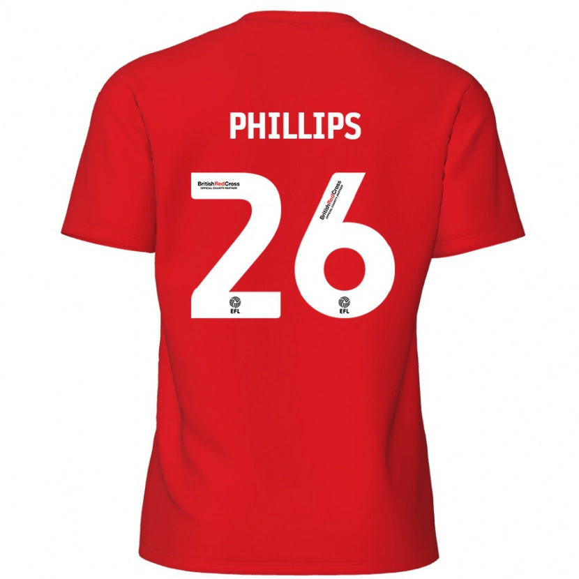 Danxen Mujer Camiseta Noah Phillips #26 Rojo 1ª Equipación 2024/25 La Camisa México