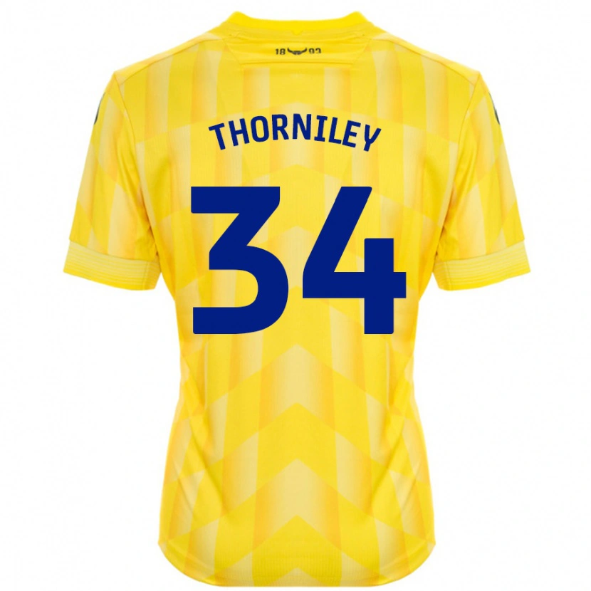 Danxen Mujer Camiseta Jordan Thorniley #34 Amarillo 1ª Equipación 2024/25 La Camisa México